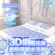 【SANKI 三貴】3D網雪花紫固態凝膠冰涼墊1床