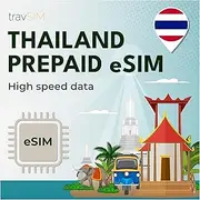 travSIM Thailand eSIM | Unlimited Mobile Data | Works on iOS and Android Devices | The Plan on This eSIM for Thailand is Valid for 30 Days