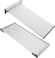 TOPPERFUN 2pcs Double Sided Office Door Sign Holder Versatile Nameplate for Desk and Wall Slots for Identification and Custom Labels