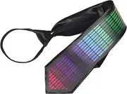 [BESPORTBLE] Light Up Sound Control LED Tie Shining Novelty Tie for Dj Parties Bars and Events Comfortable Attention Grabbing Luminous Design for Men and Women