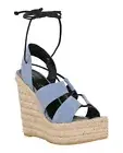 Saint Laurent YSL Espadrille Wedge Denim Platform Sandals Wedges US 6 / IT 36