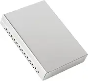 [Lorxilar] Cigarette Case Metal 20 Capacity Portable Cigarette Case Holder for 90mm for Men Women,One Size,Silver