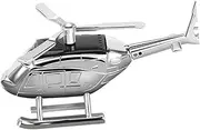 HOLIDYOYO 1pc Solar Powered Helicopter Aroma Ornament Silver Aircraft Decor for Car Interior Rotating Aromatherapy Dashboard Accessory Unique Auto Decoration