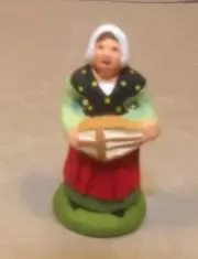 NEW Hurdy-gurdy woman, Carbonel Chip for Santons Marcel Carbonel Chip