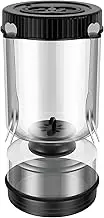UKQRRTC High Borosilicate Glass Pickle Jar Airtight Pickle Hourglass Jar Reusable Pickle Juice Separator Jar With Double Timers for Cucumbers Onions Carrots