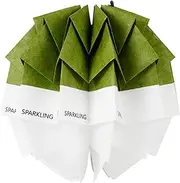 Foldable Paper Light Shade, Decorative Ceiling Lampshade, Elegant Modern Lantern Light Shade, Eco Friendly Lighting Shade 6.69 x 5.51 Inches for Outdoor, Indoor (Green, Orange)