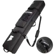 Snowboard Bag with Wheels, Padded Roller Snowboard Bag for Single 160CM BLK