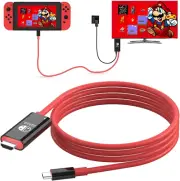 USB C to HDMI Adapter Cable for Nintendo Switch Dock,6Ft/1.8M Switch Docking Sta