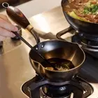 Mini Hot Oil Pan Saucepan Iron Pouring Oil Pot Small Frying Pan for Restaurant
