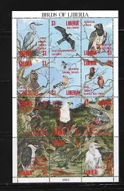 LIBERIA 1993, HOJA BLOQUE 1582/93- AVE DE LIBERIA. MNH.