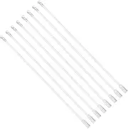 Cabilock 8pcs Venetian Blind Rod Window Covers for Home Rv Blinds White See Through Curtains Blinds Stick Blind Hooks Faux Wood Blinds White Hooks Mini Plastic Venetian Blinds