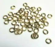 56 Gold Tone Jump Rings 5mm - Open End Jumprings Jewelry Making Findings