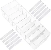 1Set Cable Management Box Storage Bin with Cable Ties Durable Organizer for Charger Cords Desktop Data Line Storage for Home Office Use