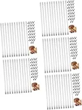Ciieeo 5sets Bread Knife Blade Cover Bow Bread Knife Blade Replacement Serrated Blades Stainless Steel for Bread Slicer 12pcs*5