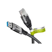 Goobay USB-A 3.0 to RJ45 Ethernet Cable 10m for PC/Laptop - Black - Black