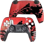Chainsaaw Men Custom PS-5 Controller Wireless compatible with Play-Station 5 Console by BCB Controllers | Proudly Customized in USA with Permanent HYDRO-DIP Printing (NOT JUST A SKIN) (MODDED)