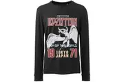 Led Zeppelin Unisex Adult Japanese Icarus Cotton Long-Sleeved T-Shirt (Black) - UTRO4160