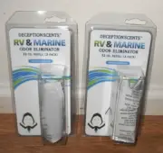 Deception Scents Two Packs Of 2 Each Rv & Marine Odor Refill Eliminator's