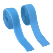 Sew on Hook and Loop Tape, 1 Inch Nylon Fastener Strips 2 Yards (Blue)