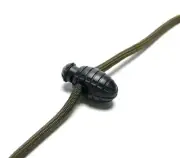 Cord Lock Toggle stopper - Grenade novelty grenade cord lock