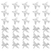 Airplane Push Pin, 36 Pcs Cute Decorative Metal Push Pin, Silver Tone