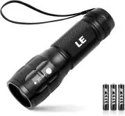 LED Flashlights High Lumens, Zoomable, Waterproof, Adjustable Brightness
