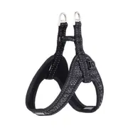 Rogz Small Black Fast Fit Utility Harness for Dogs