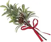 Cabilock Mistletoe Pick Xmas Decor Fake Mistletoe Christmas Branch Home Decoration