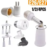 Plug-in Outlet to Socket Adapter Convert Outlet to Light Bulb Socket to E26/E27