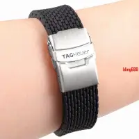 在飛比找蝦皮購物優惠-新品888泰格豪雅TAG Heuer矽膠手錶帶 卡萊拉競潛系