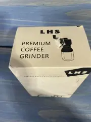 Manual Coffee Grinder with Ceramic Burrs, LHS Hand Coffee Mill with Two Containe