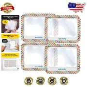 Eye Candy Full-Page Book Magnifier & Light - 3X Magnification, Ergonomic Design