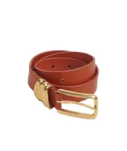 Bottega Veneta Silver-Tone Buckle Belt 90,85 Brown