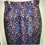 Miu Miu Jacquard Leaf Print Skirt Size 40