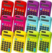 6 Color Solar Calculator (Multicolor, 12Pcs)