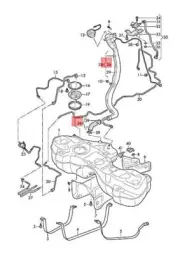 NEW AUDI Q7 4MB 4MG HOSE 4M0201143 ORIGINAL