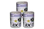 300 x Ritek Blank DVD-R media 8X 4.7GB Full Hub Printable DVD -R discs