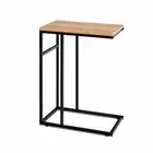 New Coffee Side Table Laptop Desk Bedside Sofa End Tables Wooden Metal Frame