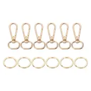 72 Pcs Swivel Clasp Hooks, 0.67" Purse Clasps Detachable for Bag Making, Gold