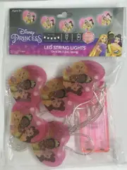 SEALED NEW Disney Princesses LED 5ft String Lights Double Sided Battery Powered!