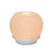 PartyLite Illuminescents Snowflakes Ivory Bisque Orb Brand New in Box NIB
