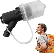 Hydration Bag Bite Valve - 135-Degree Rotary Silicone Bites Valves Tube Nozzles,Outdoor Water Bag Valves Nozzles for Any Hydration Pack System