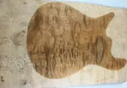 5A Figure Les Paul Guitar Top Rare Cloud Quilted Blume Burl Wood Luthier Supply