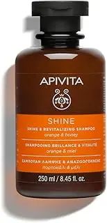 APIVITA Shine & Revitalizing Shampoo 8.45 fl.oz. | Natural Shampoo with Orange & Honey