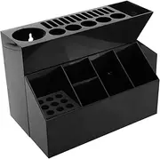 Ipetboom Pc Desktop Scissor Socket Box Hairdressing Tool Holder Organizer Large Capacity Sturdy Construction for Salon or Barber Shop