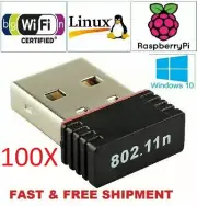 100 X Realtek Mini USB Wireless 802.11BG/N LAN Card WiFi Network Adapter RTL8188