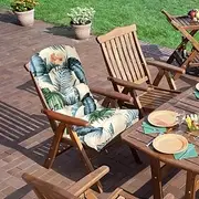 Waterproof Patio Chair Cushions And Pads Non Slip High Backed Chair Pads Lounger Cushion High Backed Cushion Garden High Back Chair Cushion Patio Lawn Chaise