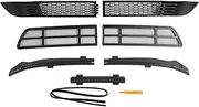 Front Bumper Grille, Black Rear Trunk Spoiler Wing Lip, Rugged Rear Spoiler Wing Lip Tail Trunk Spoiler Cover for Y 2017 to 2023