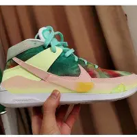 在飛比找Yahoo!奇摩拍賣優惠-【朝朝小鋪】【正品】耐克Nike KD Chill黃綠 高筒