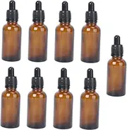 ELAYARD Refillable Amber Bottles Essential Oil Dropper Vials for Aromatherapy Blends Travel Containers for Perfume and Liquids Convenient Reusable Design